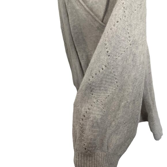 Sundance 100% Cashmere Sweater V Neck Bishop Sleeve Pullover Peasant Boho Size S - Picture 8 of 10